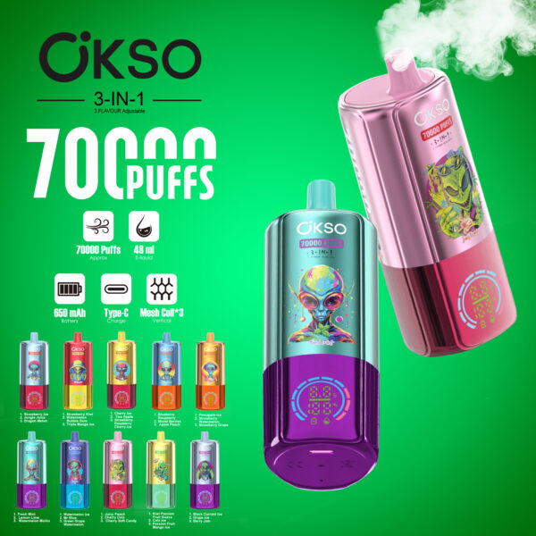 OKSO 3in1 70K Puffs B