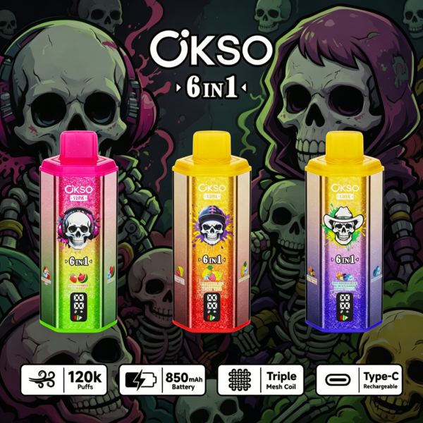 OKSO 6in1 120K Puffs A