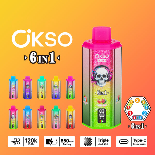 OKSO 6in1 120K Puffs C