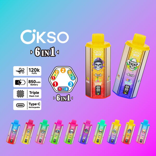 OKSO 6in1 120K Puffs D