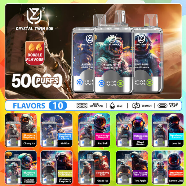 UZY Crystal Twin 50000 Puffs C UZY Crystal Twin 50000 Puffs C