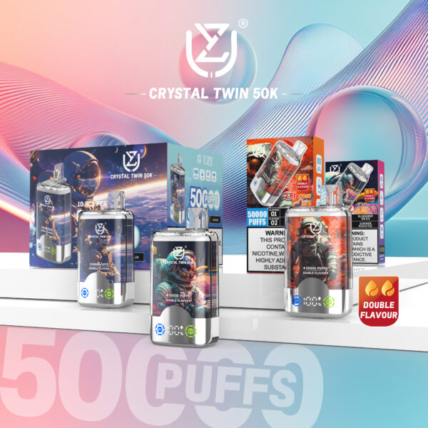 UZY Crystal Twin 50000 Puffs D UZY Crystal Twin 50000 Puffs D