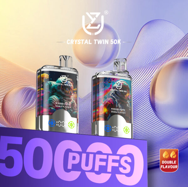UZY Crystal Twin 50000 Puffs E UZY Crystal Twin 50000 Puffs E