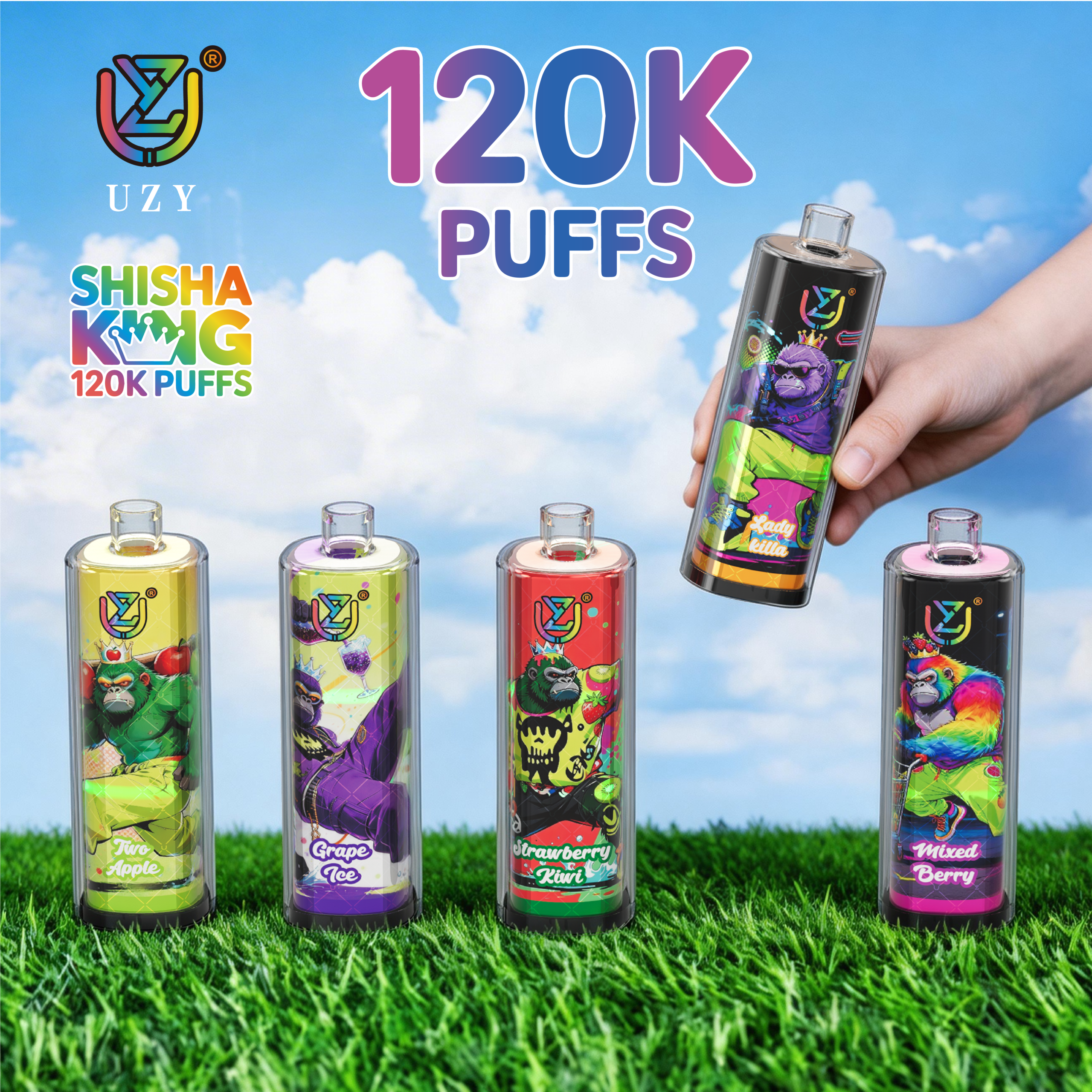 UZY Shisha Hookah King 120000 Puffs – Shisha Vape Worth Every Hit