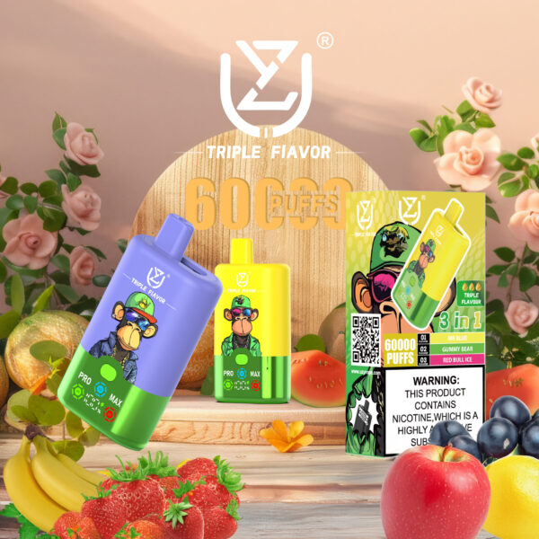 UZY Tpriple Flavors 60000 Puffs D UZY Tpriple Flavors 60000 Puffs D