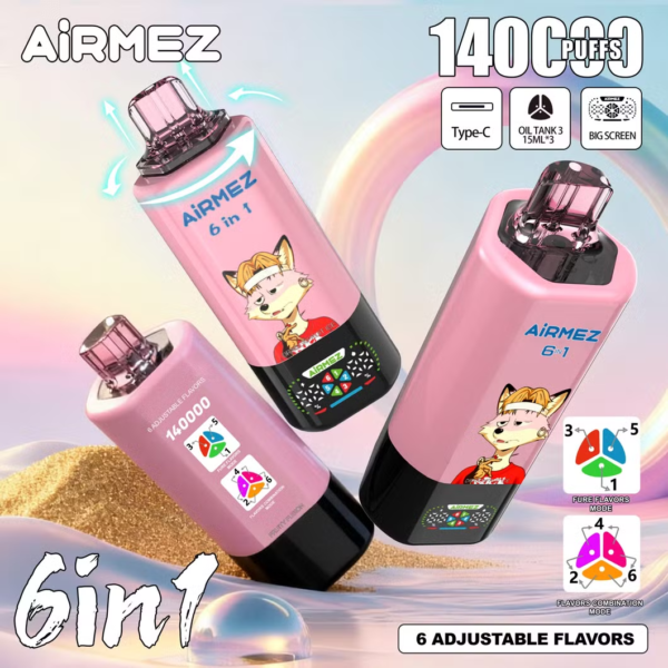 Airmez FOX 140K Puffs 6in1 B