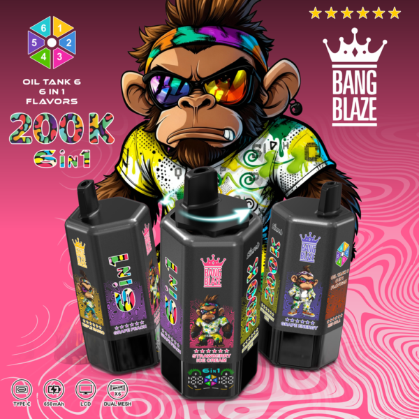 Bang Blaze 200K Puffs 6in1 E Bang Blaze 200K Puffs 6in1 E