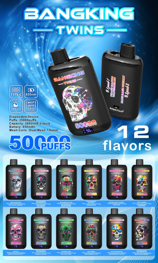 Bang King Twins 50000 Puffs B