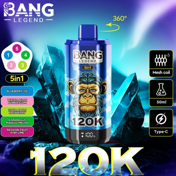 Bang Legend 120K Puffs 5in1 D Bang Legend 120K Puffs 5in1 D