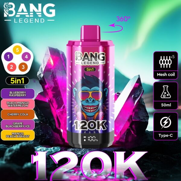 Bang Legend 120K Puffs 5in1 E Bang Legend 120K Puffs 5in1 E