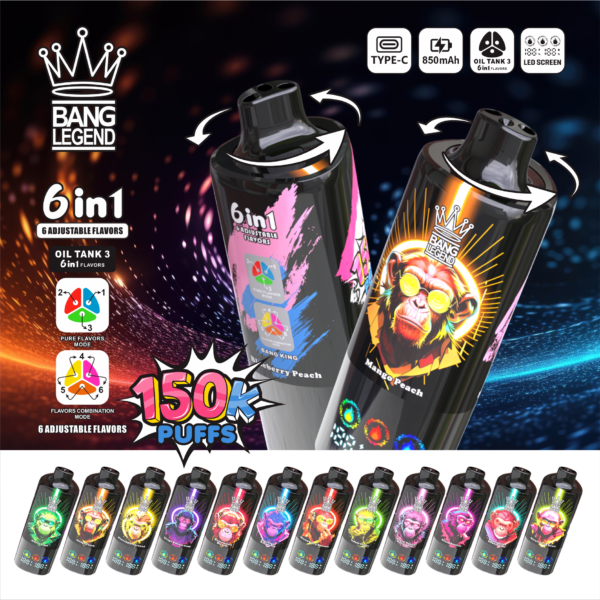 Bang Legend 150K Puffs 6in1 B Bang Legend 150K Puffs 6in1 B