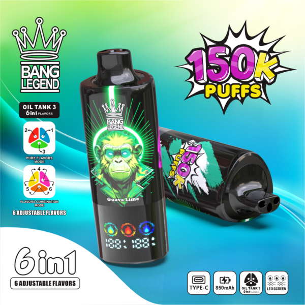 Bang Legend 150K Puffs 6in1 E Bang Legend 150K Puffs 6in1 E