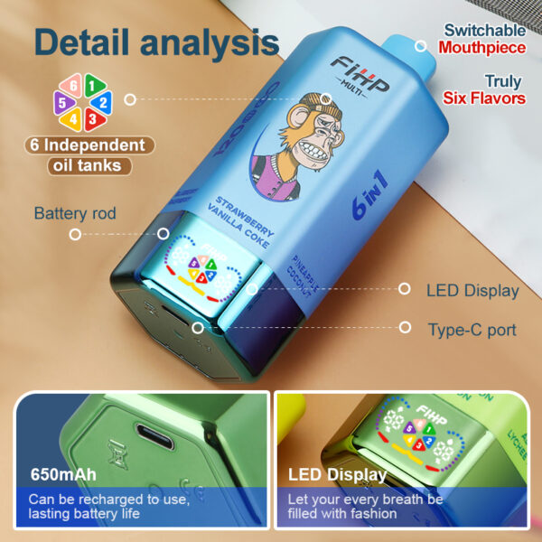 FIHP 120K Puffs 6in1 E