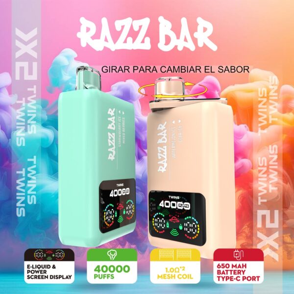Razz Bar 40000 Puffs Double Flavor A