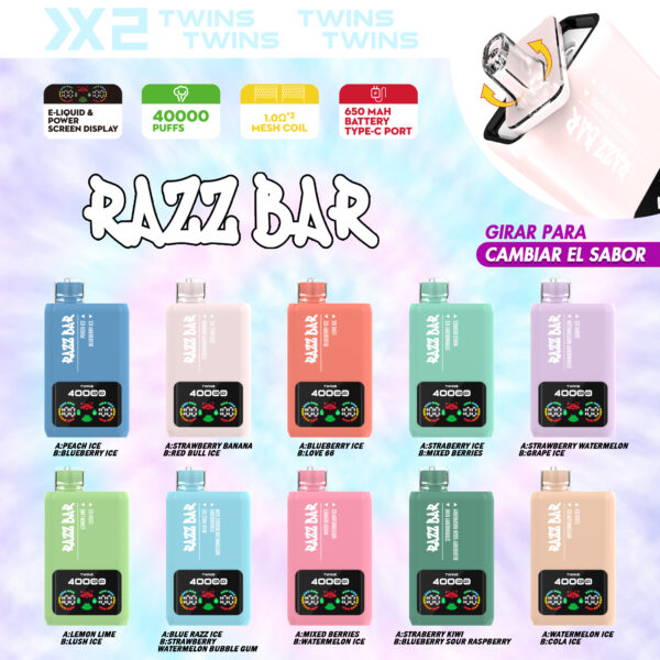 Razz Bar 40000 Puffs Double Flavor B