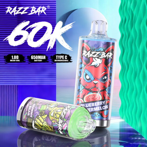 Razz Bar Crystal 60000 Puffs C