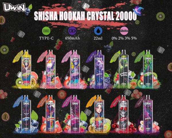 Uwin Shisha Hookah Crystal 20000 Puffs B