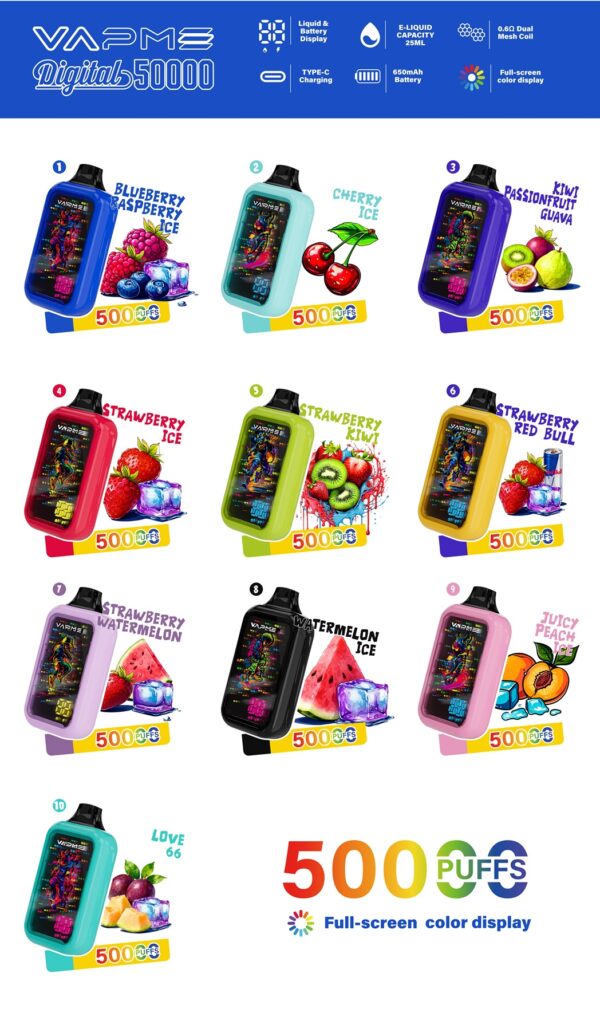 Vapme Digital 50000 Puffs B Vapme Digital 50000 Puffs B