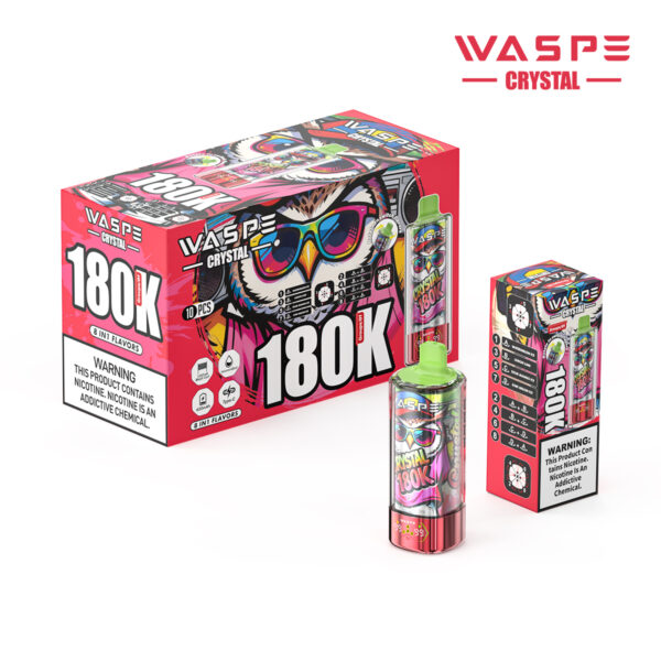 Waspe Crystal 8in1 180K Puffs E Waspe Crystal 8in1 180K Puffs E