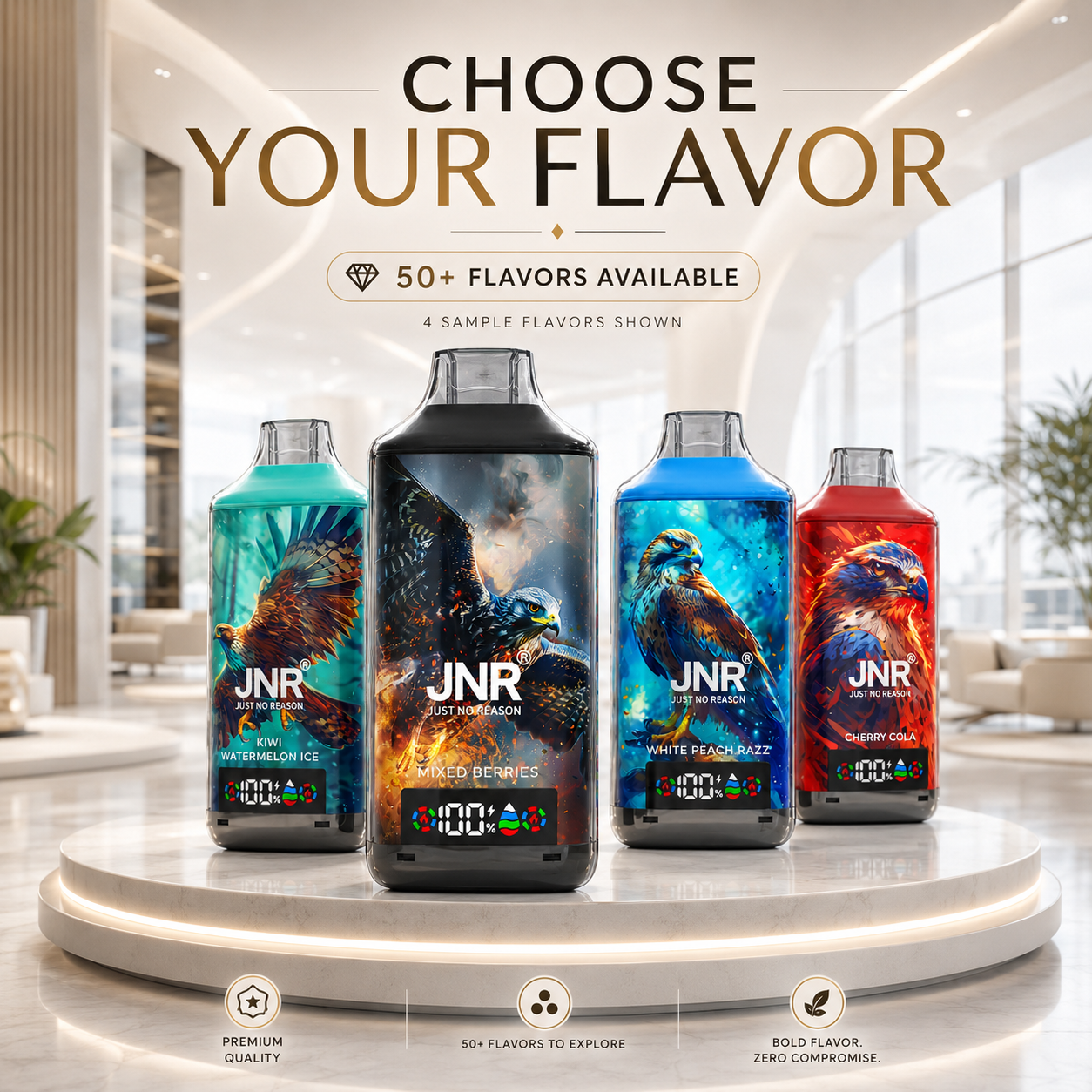 JNR Falcon X 18000 Puffs Flavour Guide